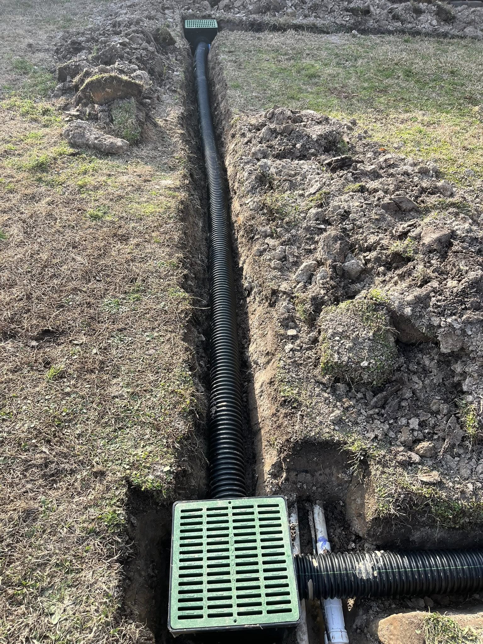SOTE crew working on a Northshore drainage project