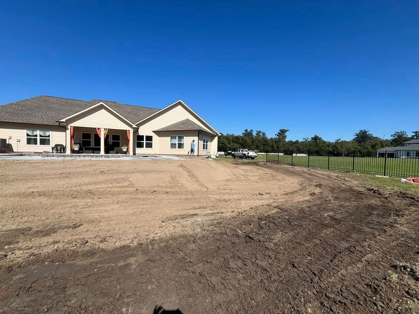 Recent lawn care and landscaping project on the Northshore